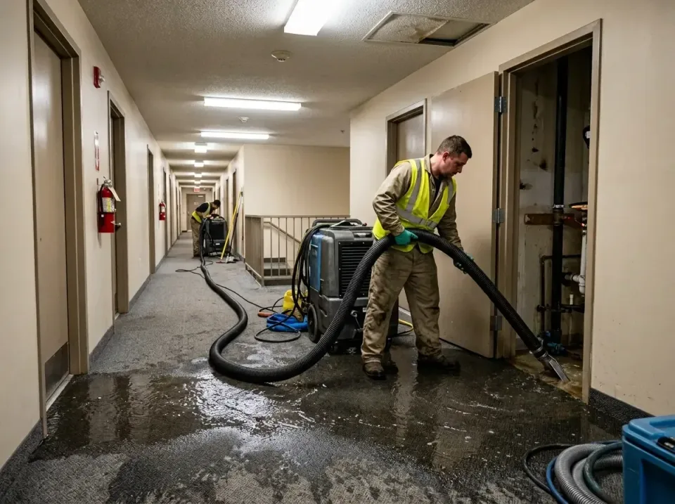 multi-unit-apartment-hallway-f-005 — frequently asked questions, Emergency Burst Pipe Water Extraction & Removal in Aledo, IL